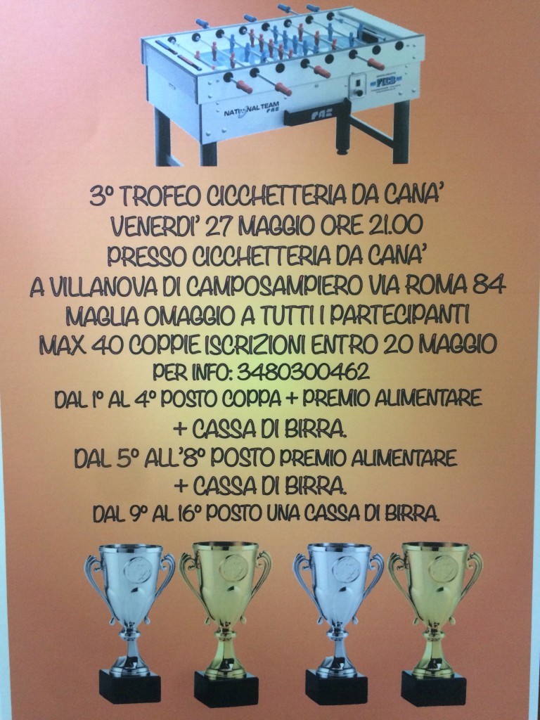 Trofeo Cicchetteria da Canà