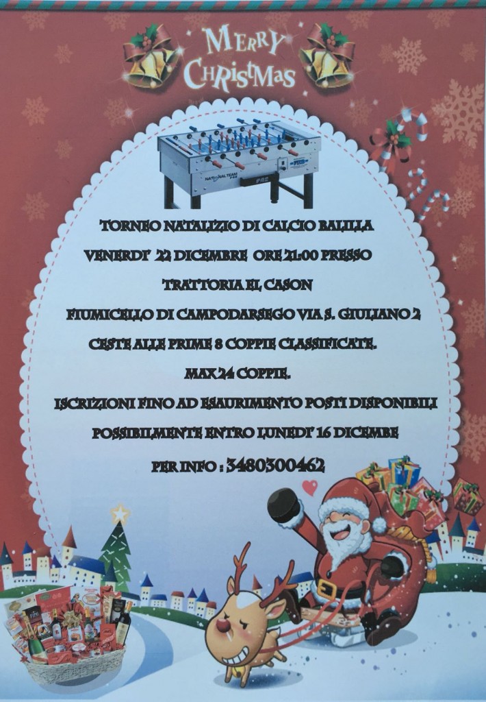 Torneo di Natale trattoria el Cason