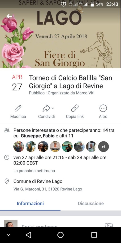 Torneo di calcio balilla San Giorgio
